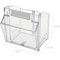 Deflecto Interlocking Tilt Bin Sys., 6 Bins, 23-5/8"x3-5/8"x4-1/2", BK DEF20604OP - alternate 9